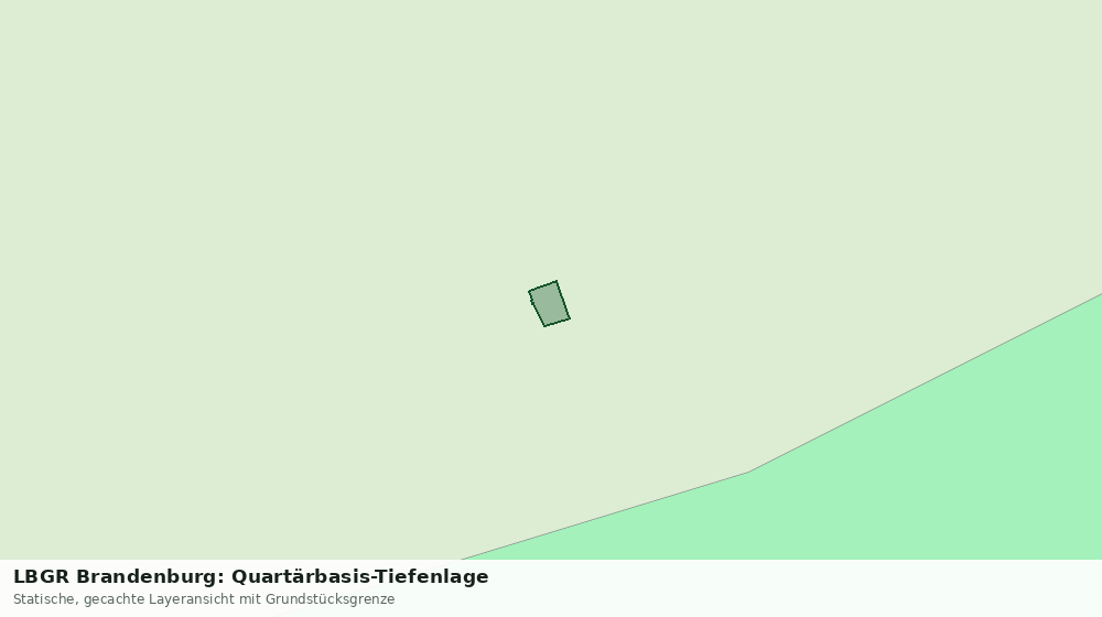 Statische Kartenansicht: LBGR Brandenburg: Quartärbasis-Tiefenlage