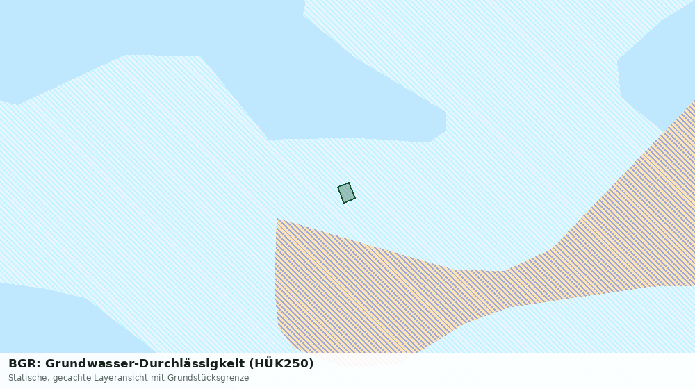 Statische Kartenansicht: BGR: Grundwasser-Durchlässigkeit (HÜK250)