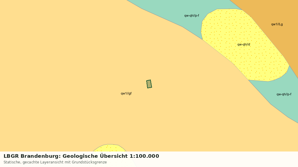Statische Kartenansicht: LBGR Brandenburg: Geologische Übersicht 1:100.000