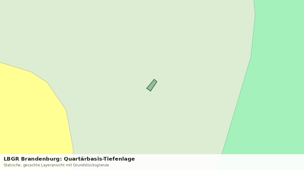 Statische Kartenansicht: LBGR Brandenburg: Quartärbasis-Tiefenlage