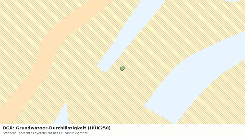 Statische Kartenansicht: BGR: Grundwasser-Durchlässigkeit (HÜK250)