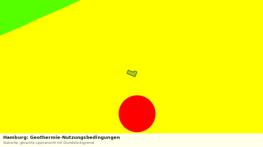 Statische Kartenansicht: Hamburg: Geothermie-Nutzungsbedingungen