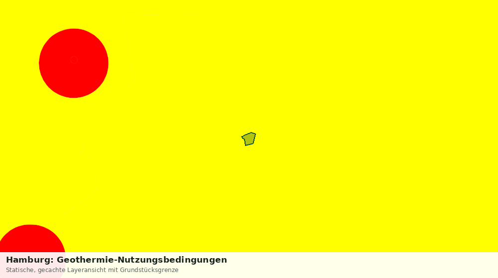 Statische Kartenansicht: Hamburg: Geothermie-Nutzungsbedingungen