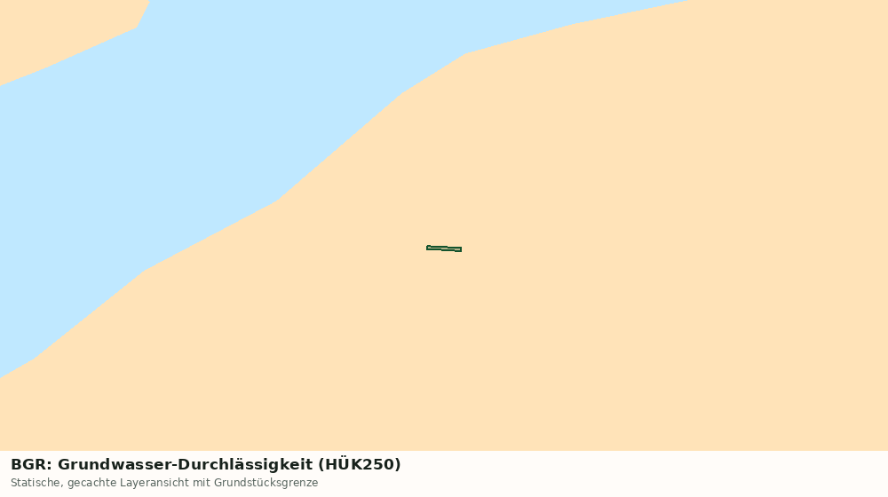Statische Kartenansicht: BGR: Grundwasser-Durchlässigkeit (HÜK250)