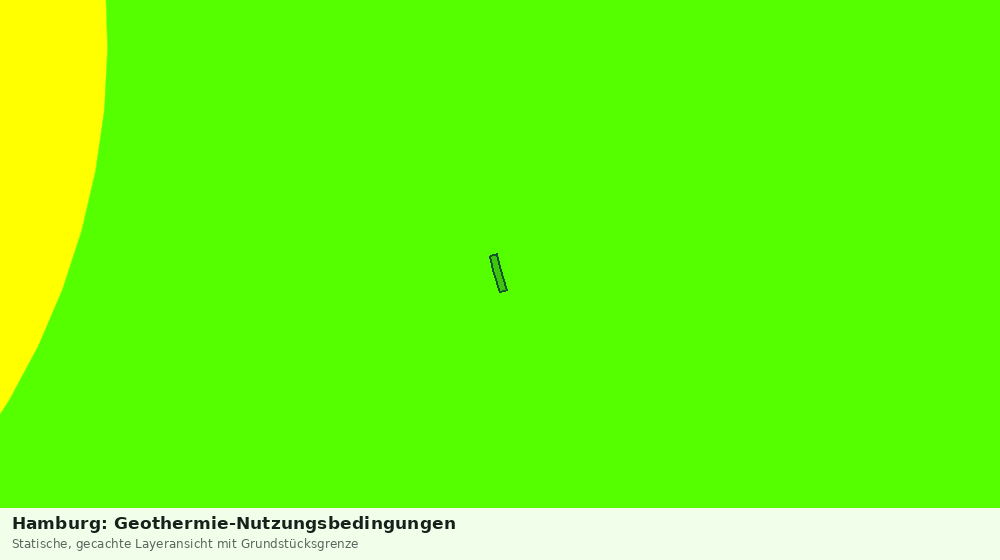 Statische Kartenansicht: Hamburg: Geothermie-Nutzungsbedingungen