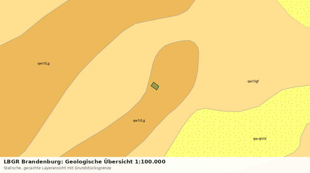 Statische Kartenansicht: LBGR Brandenburg: Geologische Übersicht 1:100.000
