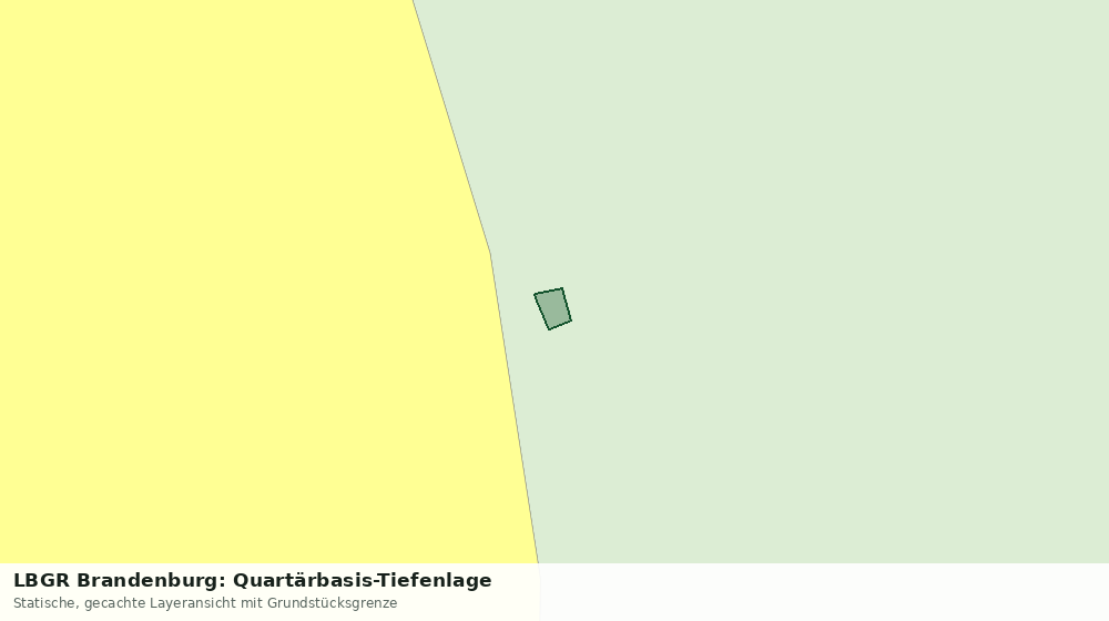Statische Kartenansicht: LBGR Brandenburg: Quartärbasis-Tiefenlage