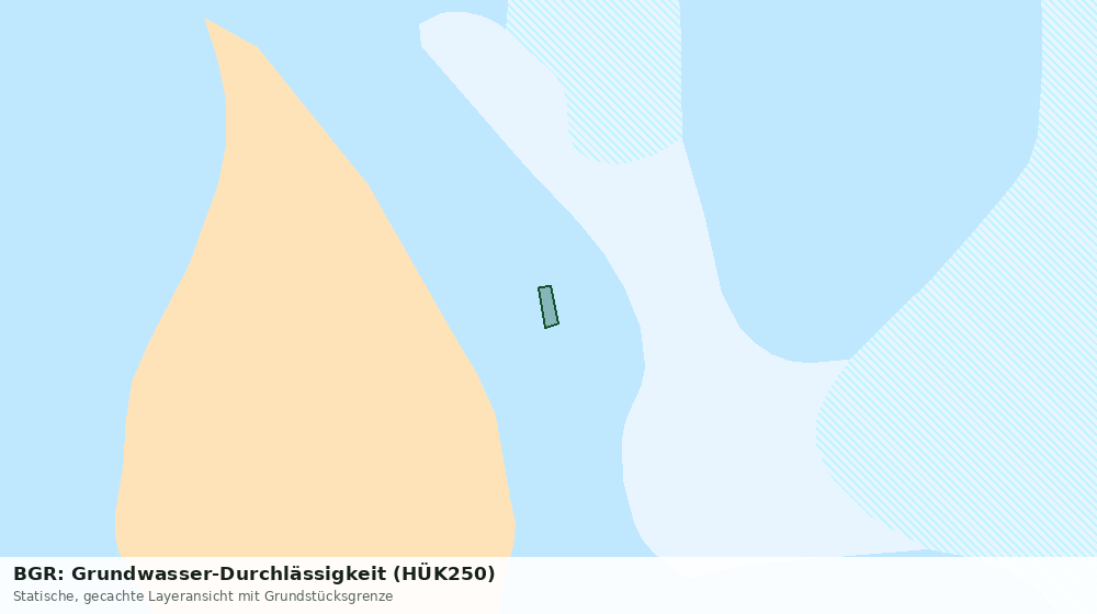 Statische Kartenansicht: BGR: Grundwasser-Durchlässigkeit (HÜK250)