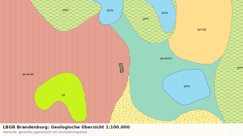 Statische Kartenansicht: LBGR Brandenburg: Geologische Übersicht 1:100.000