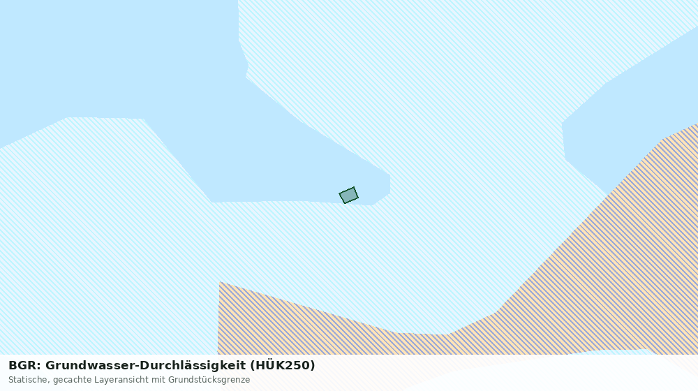 Statische Kartenansicht: BGR: Grundwasser-Durchlässigkeit (HÜK250)