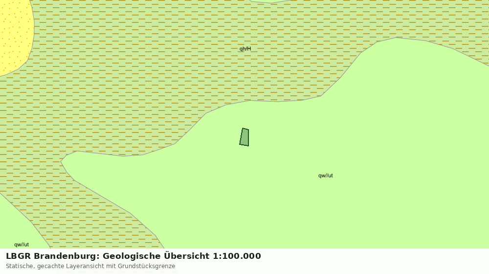 Statische Kartenansicht: LBGR Brandenburg: Geologische Übersicht 1:100.000
