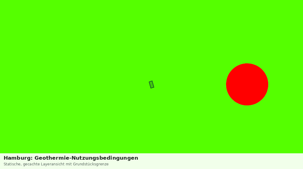 Statische Kartenansicht: Hamburg: Geothermie-Nutzungsbedingungen