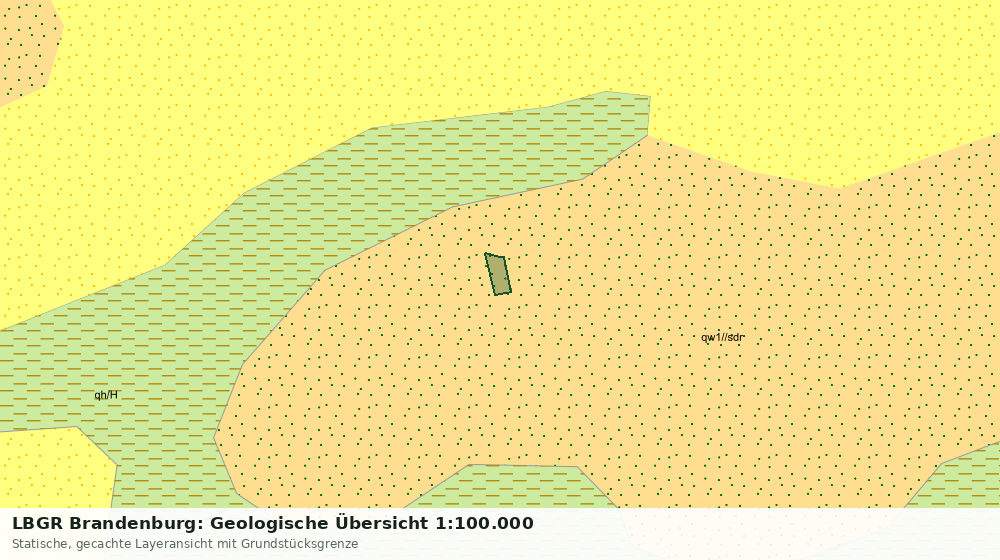 Statische Kartenansicht: LBGR Brandenburg: Geologische Übersicht 1:100.000