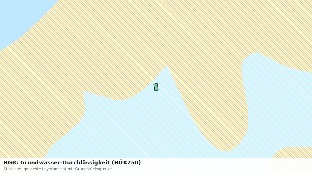 Statische Kartenansicht: BGR: Grundwasser-Durchlässigkeit (HÜK250)