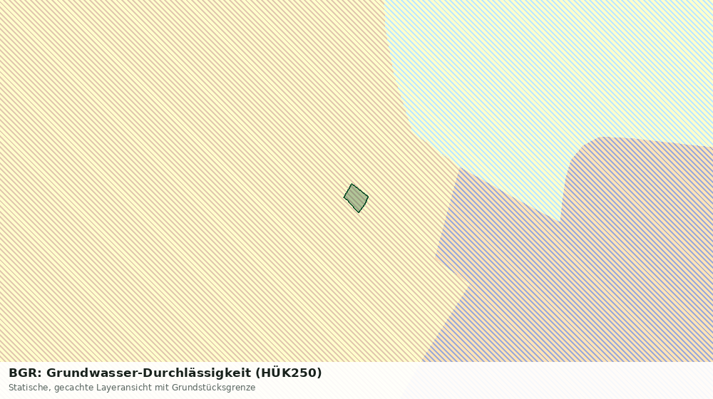 Statische Kartenansicht: BGR: Grundwasser-Durchlässigkeit (HÜK250)