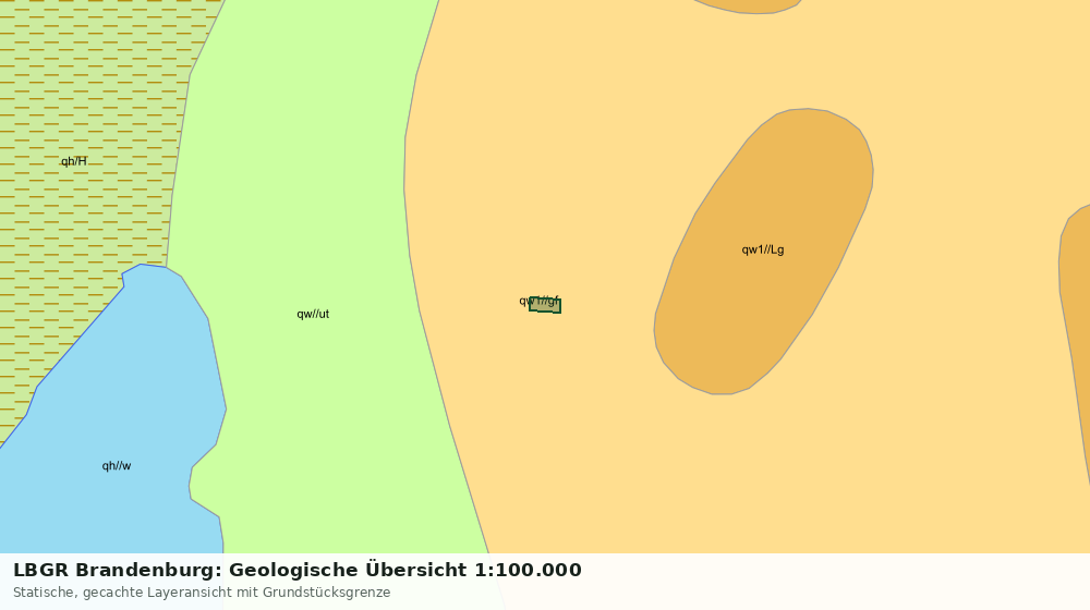 Statische Kartenansicht: LBGR Brandenburg: Geologische Übersicht 1:100.000