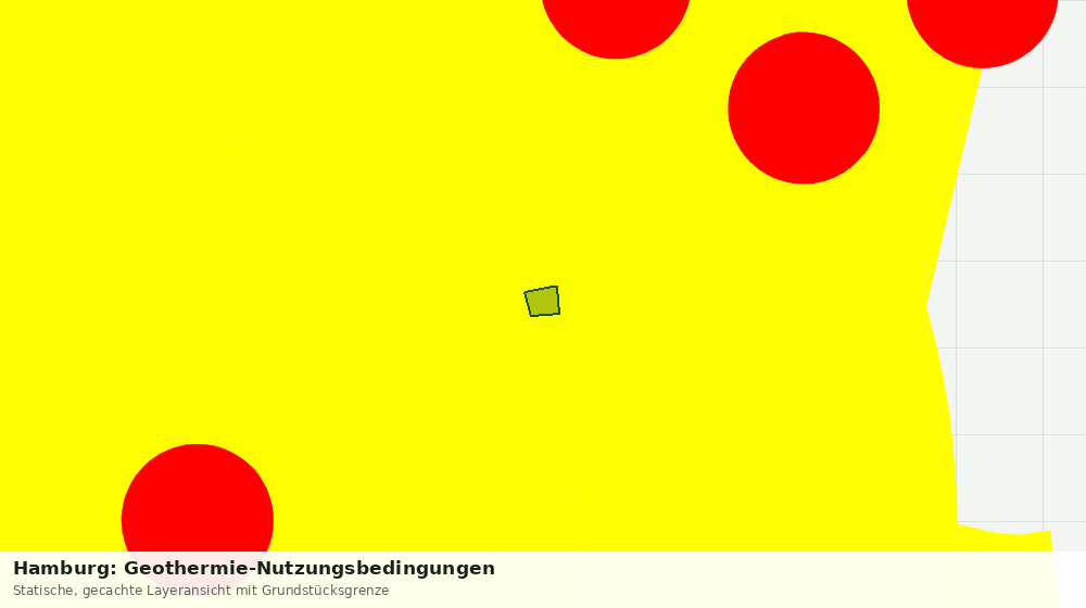 Statische Kartenansicht: Hamburg: Geothermie-Nutzungsbedingungen