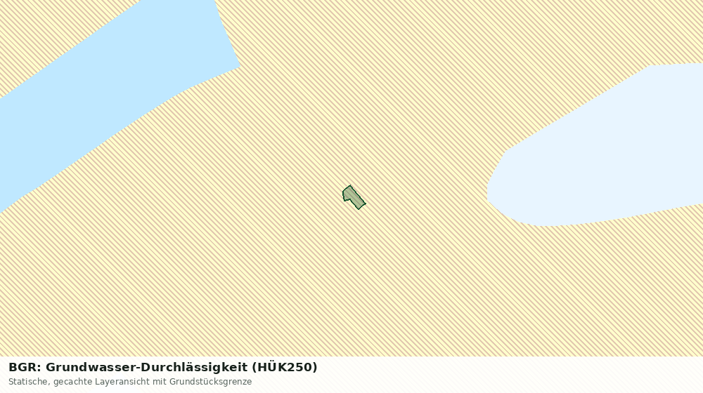 Statische Kartenansicht: BGR: Grundwasser-Durchlässigkeit (HÜK250)