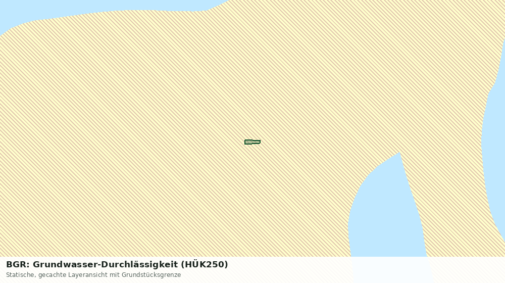 Statische Kartenansicht: BGR: Grundwasser-Durchlässigkeit (HÜK250)