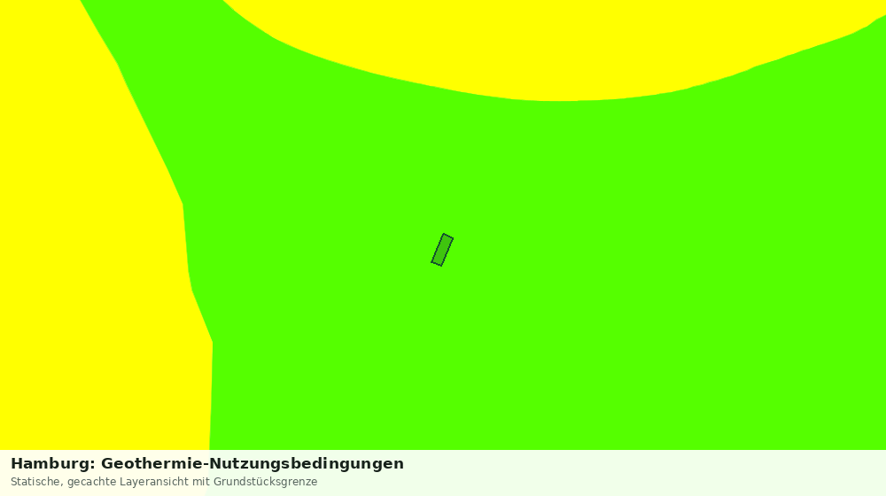 Statische Kartenansicht: Hamburg: Geothermie-Nutzungsbedingungen