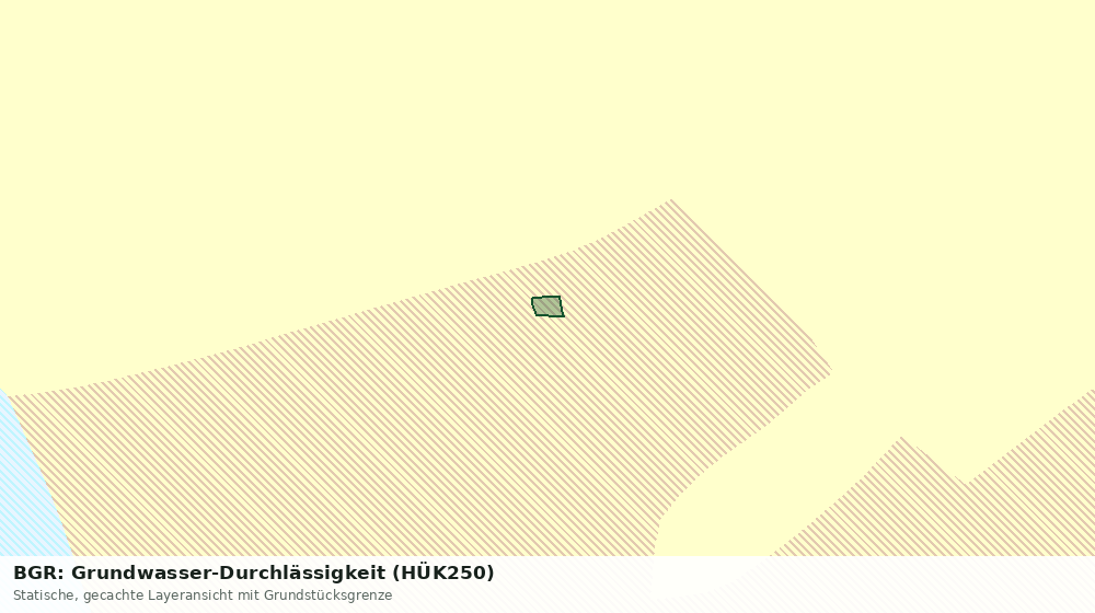 Statische Kartenansicht: BGR: Grundwasser-Durchlässigkeit (HÜK250)