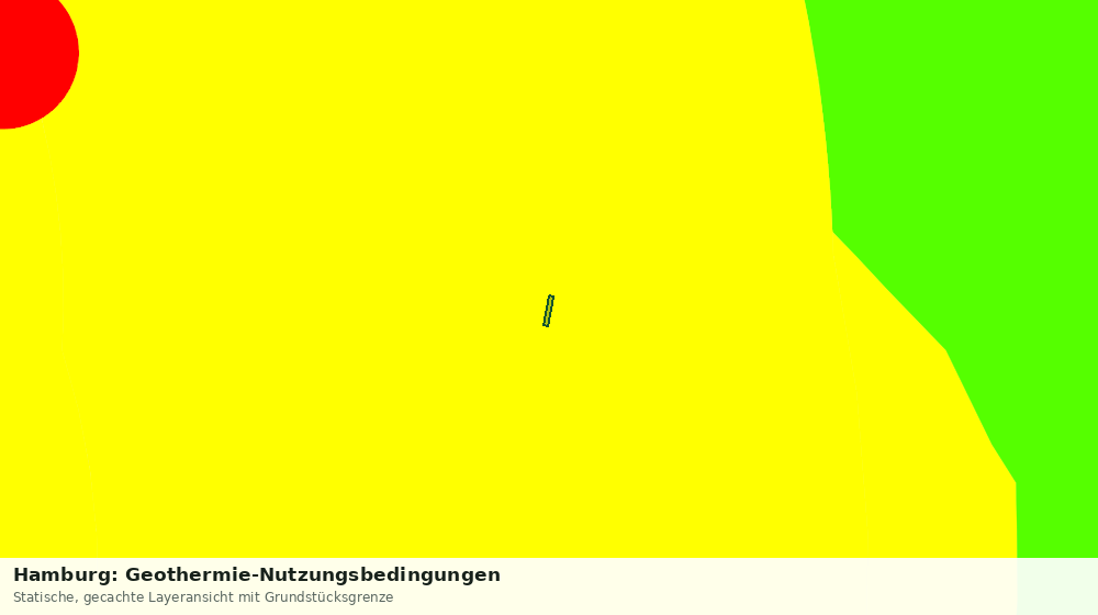 Statische Kartenansicht: Hamburg: Geothermie-Nutzungsbedingungen