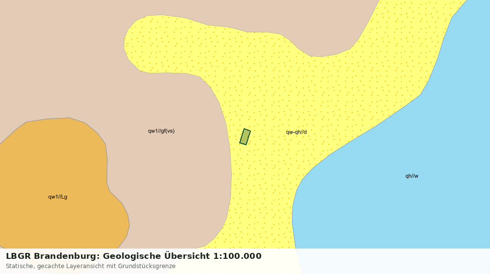 Statische Kartenansicht: LBGR Brandenburg: Geologische Übersicht 1:100.000