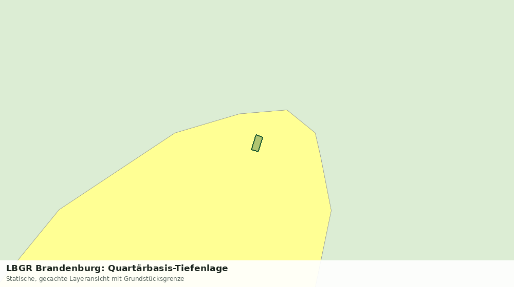Statische Kartenansicht: LBGR Brandenburg: Quartärbasis-Tiefenlage