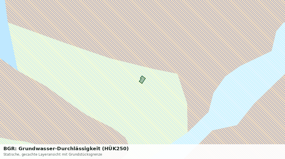 Statische Kartenansicht: BGR: Grundwasser-Durchlässigkeit (HÜK250)