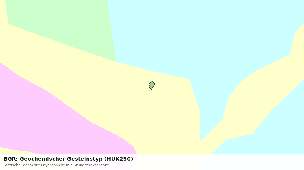 Statische Kartenansicht: BGR: Geochemischer Gesteinstyp (HÜK250)