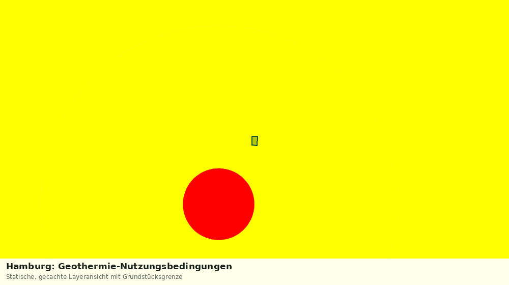 Statische Kartenansicht: Hamburg: Geothermie-Nutzungsbedingungen