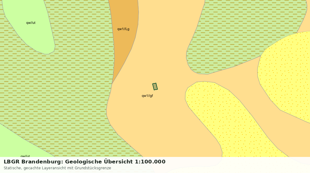Statische Kartenansicht: LBGR Brandenburg: Geologische Übersicht 1:100.000