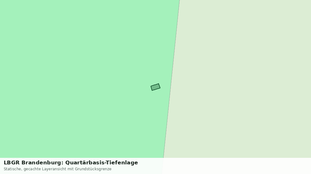 Statische Kartenansicht: LBGR Brandenburg: Quartärbasis-Tiefenlage