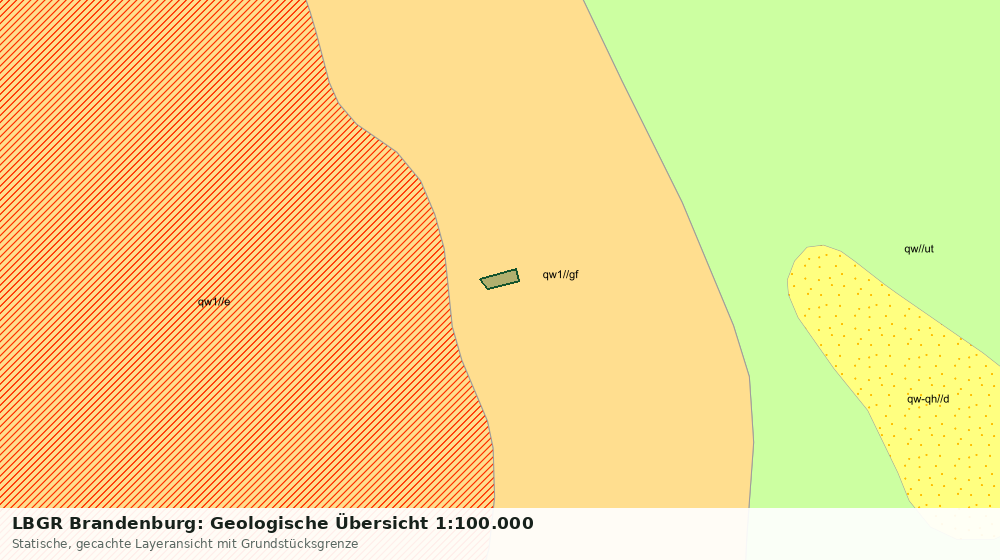Statische Kartenansicht: LBGR Brandenburg: Geologische Übersicht 1:100.000