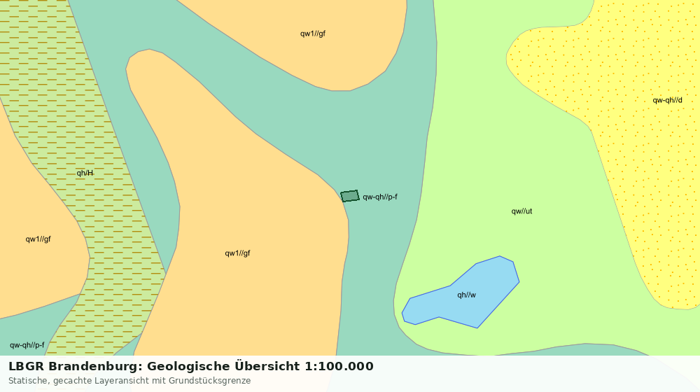 Statische Kartenansicht: LBGR Brandenburg: Geologische Übersicht 1:100.000