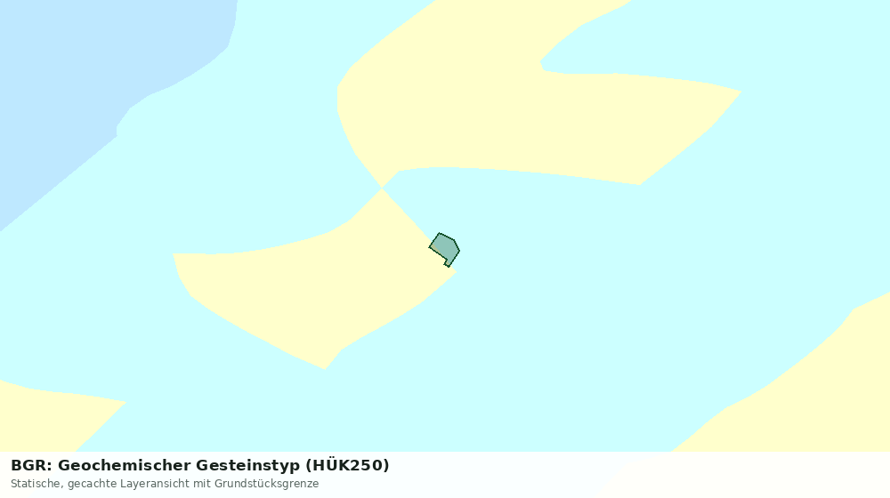 Statische Kartenansicht: BGR: Geochemischer Gesteinstyp (HÜK250)