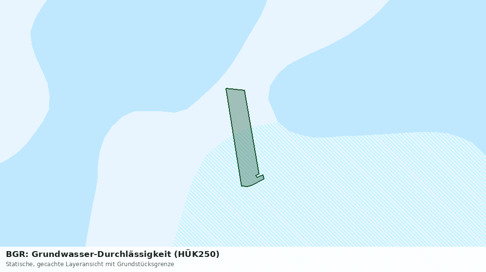 Statische Kartenansicht: BGR: Grundwasser-Durchlässigkeit (HÜK250)