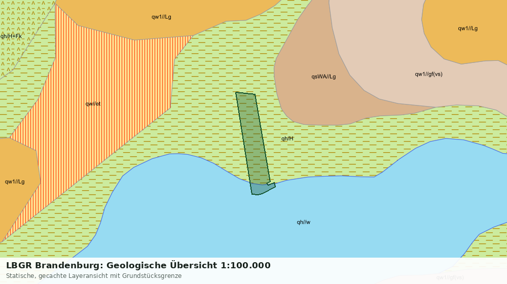 Statische Kartenansicht: LBGR Brandenburg: Geologische Übersicht 1:100.000