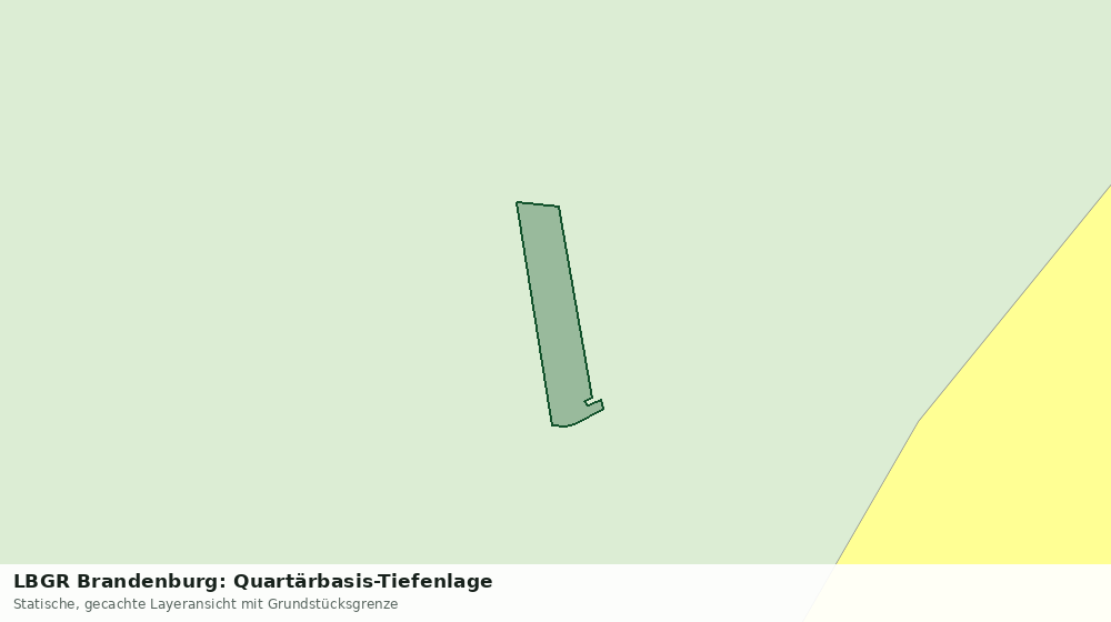 Statische Kartenansicht: LBGR Brandenburg: Quartärbasis-Tiefenlage