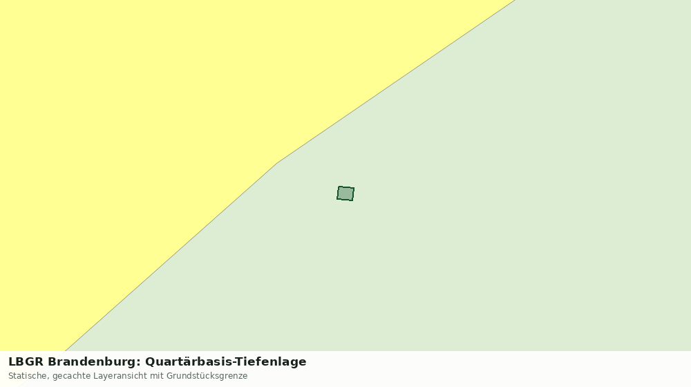 Statische Kartenansicht: LBGR Brandenburg: Quartärbasis-Tiefenlage