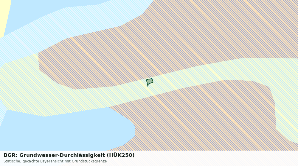 Statische Kartenansicht: BGR: Grundwasser-Durchlässigkeit (HÜK250)