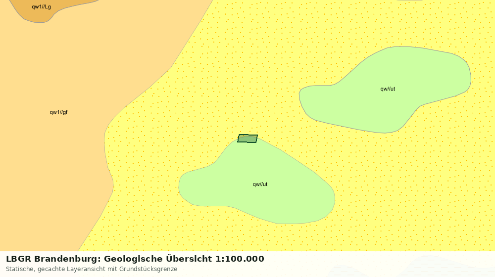 Statische Kartenansicht: LBGR Brandenburg: Geologische Übersicht 1:100.000