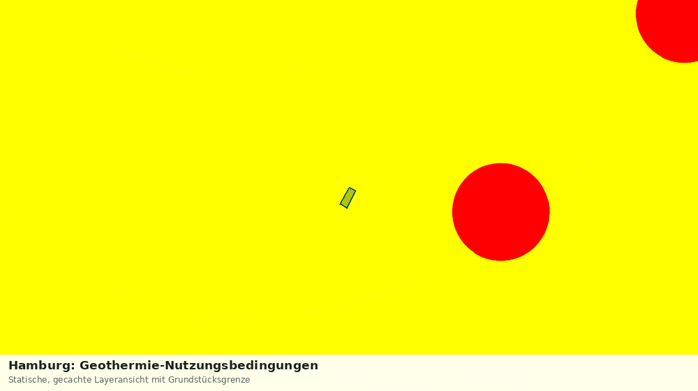 Statische Kartenansicht: Hamburg: Geothermie-Nutzungsbedingungen