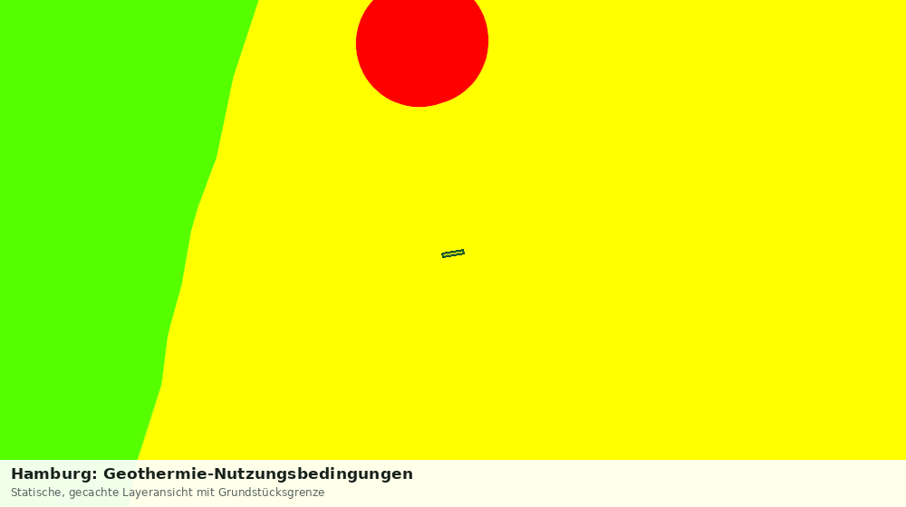 Statische Kartenansicht: Hamburg: Geothermie-Nutzungsbedingungen