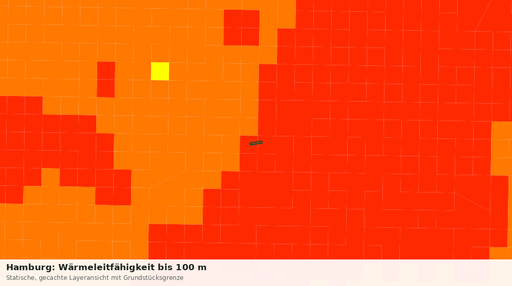Statische Kartenansicht: Hamburg: Wärmeleitfähigkeit bis 100 m