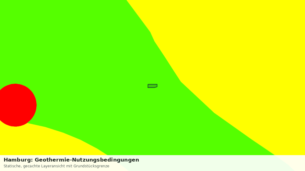 Statische Kartenansicht: Hamburg: Geothermie-Nutzungsbedingungen