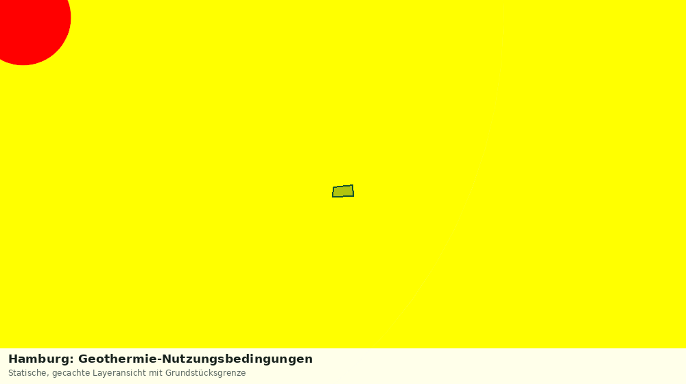 Statische Kartenansicht: Hamburg: Geothermie-Nutzungsbedingungen
