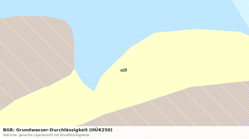 Statische Kartenansicht: BGR: Grundwasser-Durchlässigkeit (HÜK250)