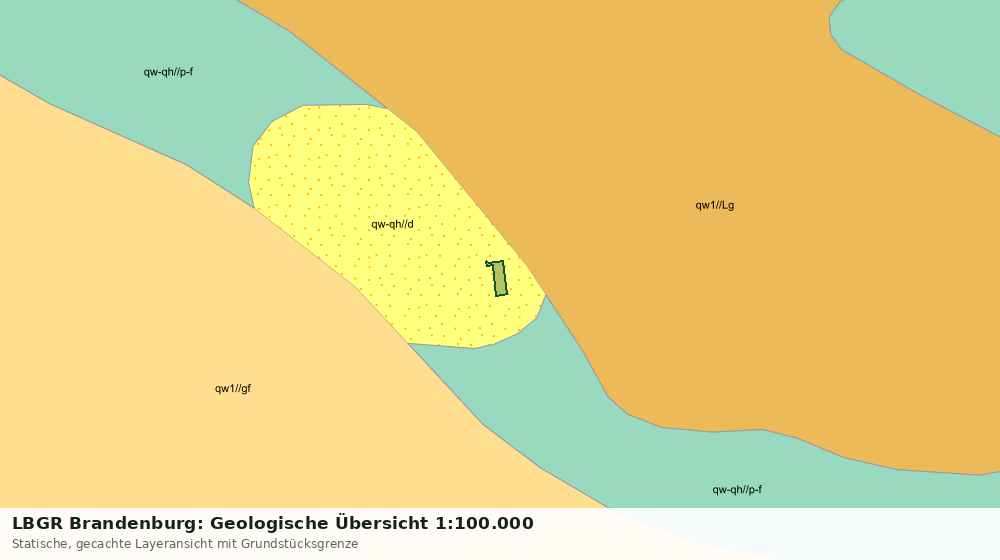 Statische Kartenansicht: LBGR Brandenburg: Geologische Übersicht 1:100.000
