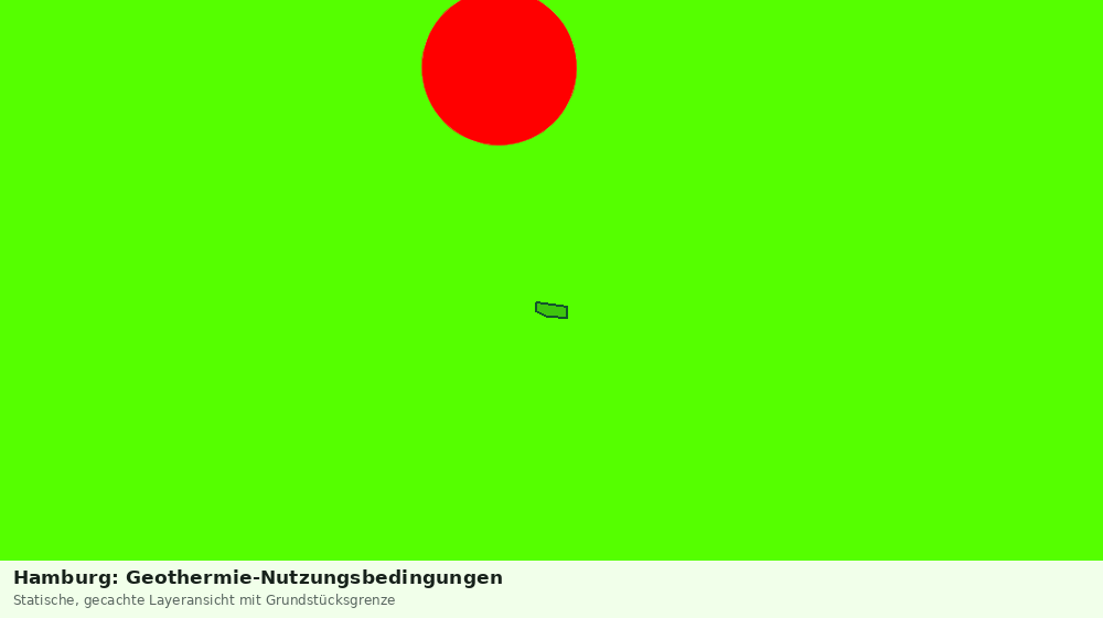 Statische Kartenansicht: Hamburg: Geothermie-Nutzungsbedingungen